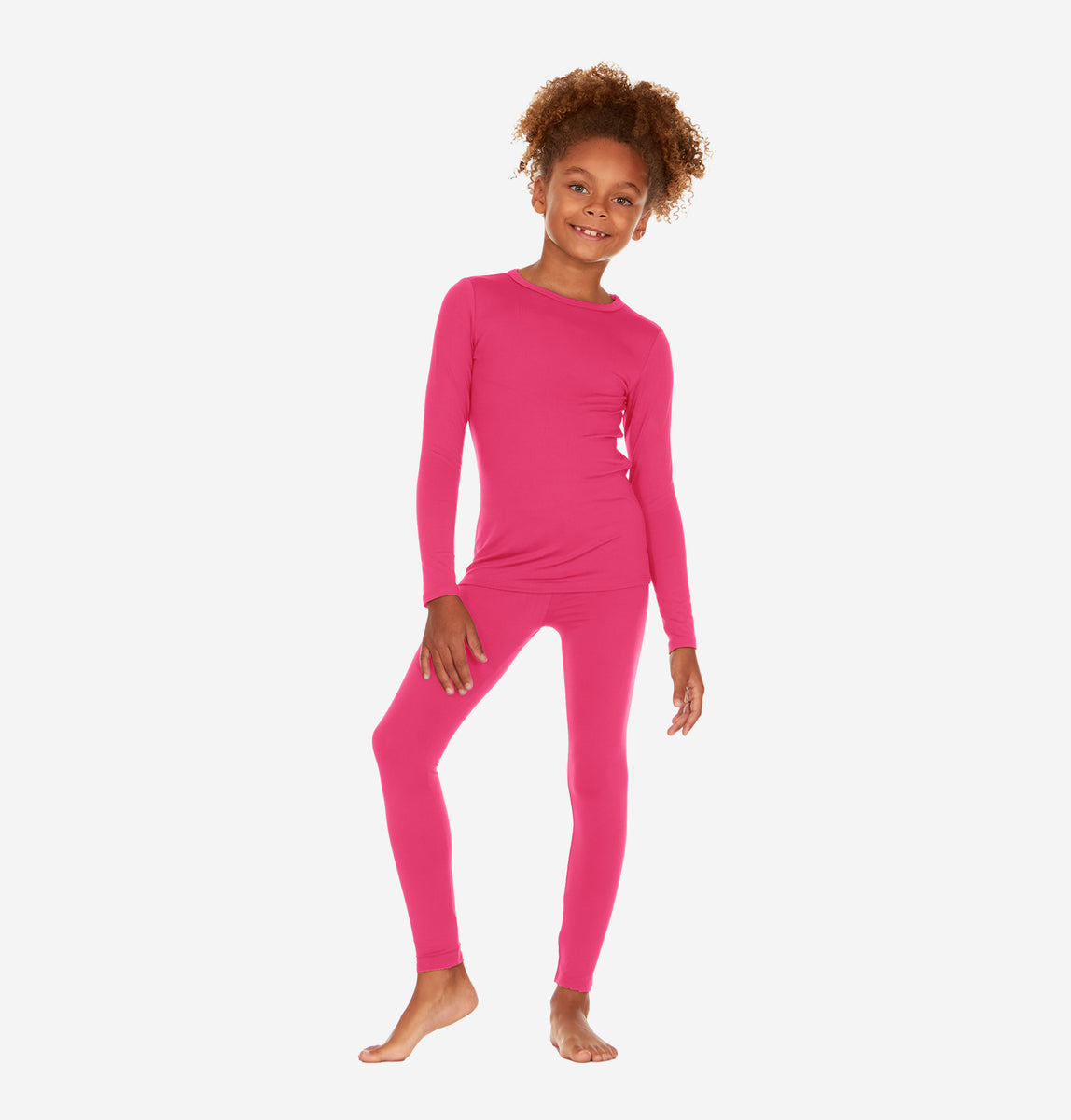 Thermajane Women's Fleece Lined Long Johns Base Layer Set for Cold Weather
