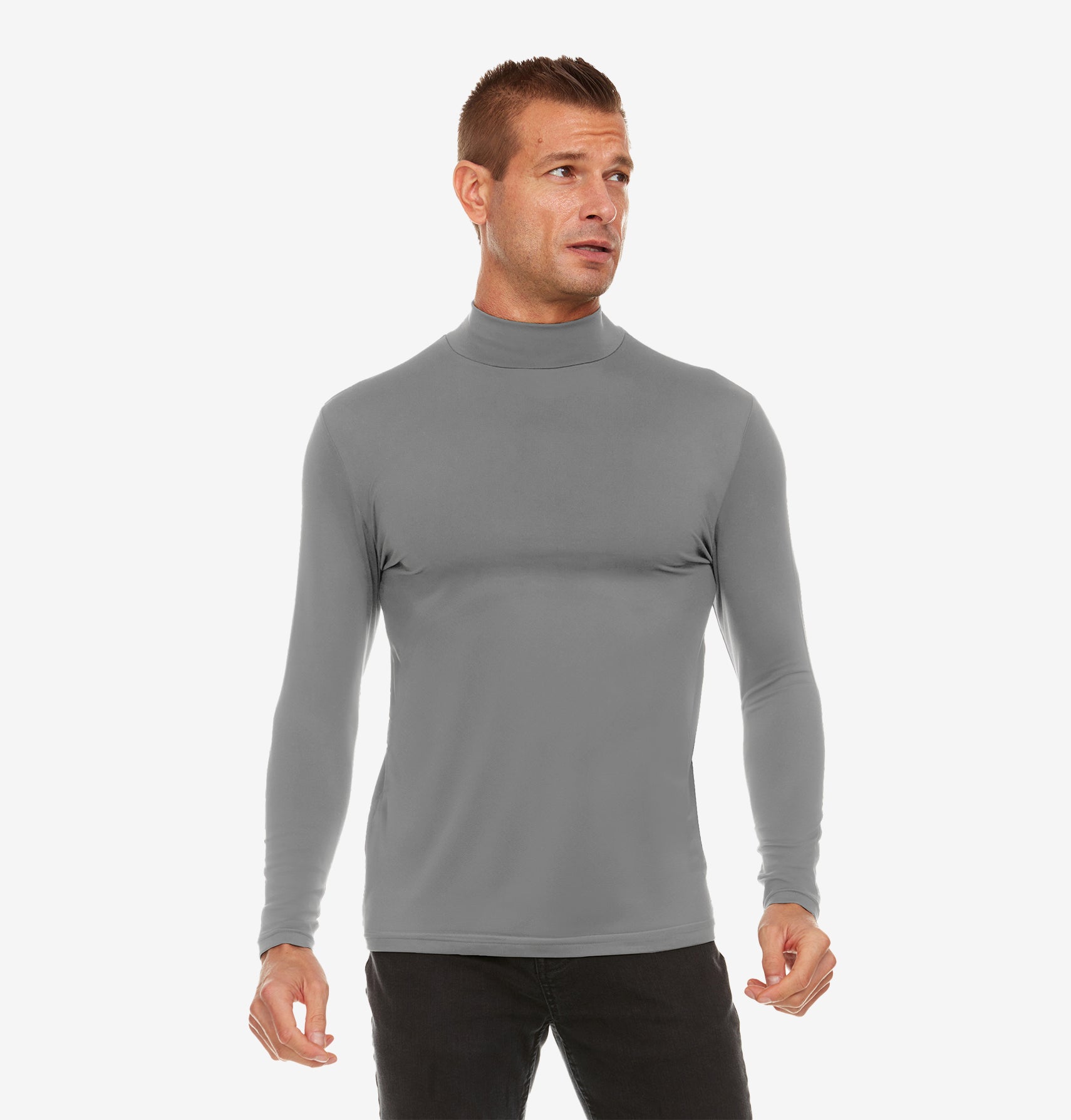 Men's Mock Neck Thermal Top