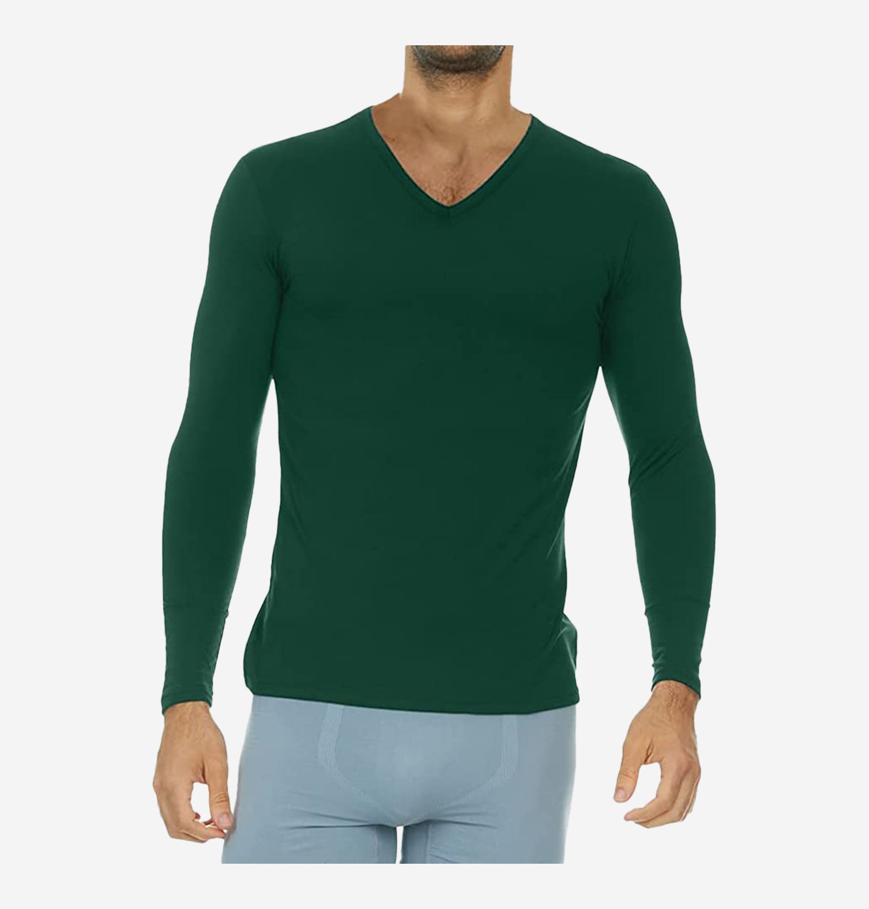 Thermajohn Thermal Shirts for Men V Neck Long Sleeve Thermal Compression Shirts for Men Base Layer Cold Weather